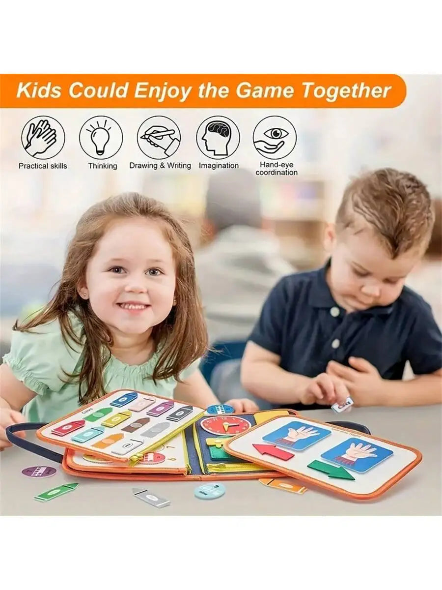 Montessori Travel Toy Felt Activity Quiet Books Busy Board Activity Educational Sensory Learning Book
