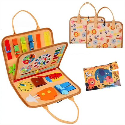 Montessori Travel Toy Felt Activity Quiet Books Busy Board Activity Educational Sensory Learning Book