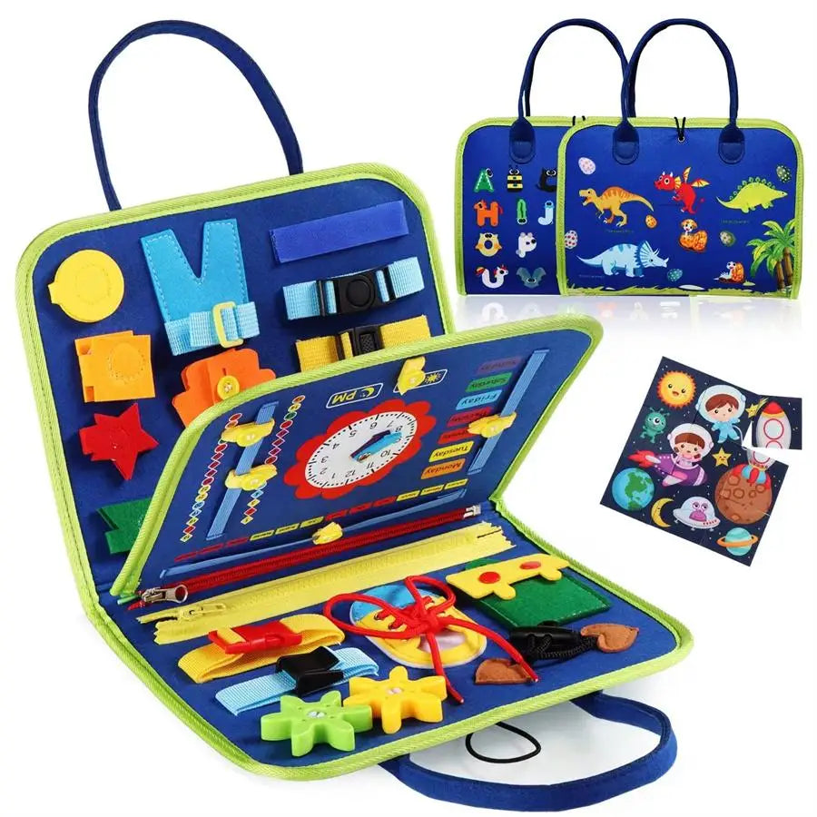 Montessori Travel Toy Felt Activity Quiet Books Busy Board Activity Educational Sensory Learning Book