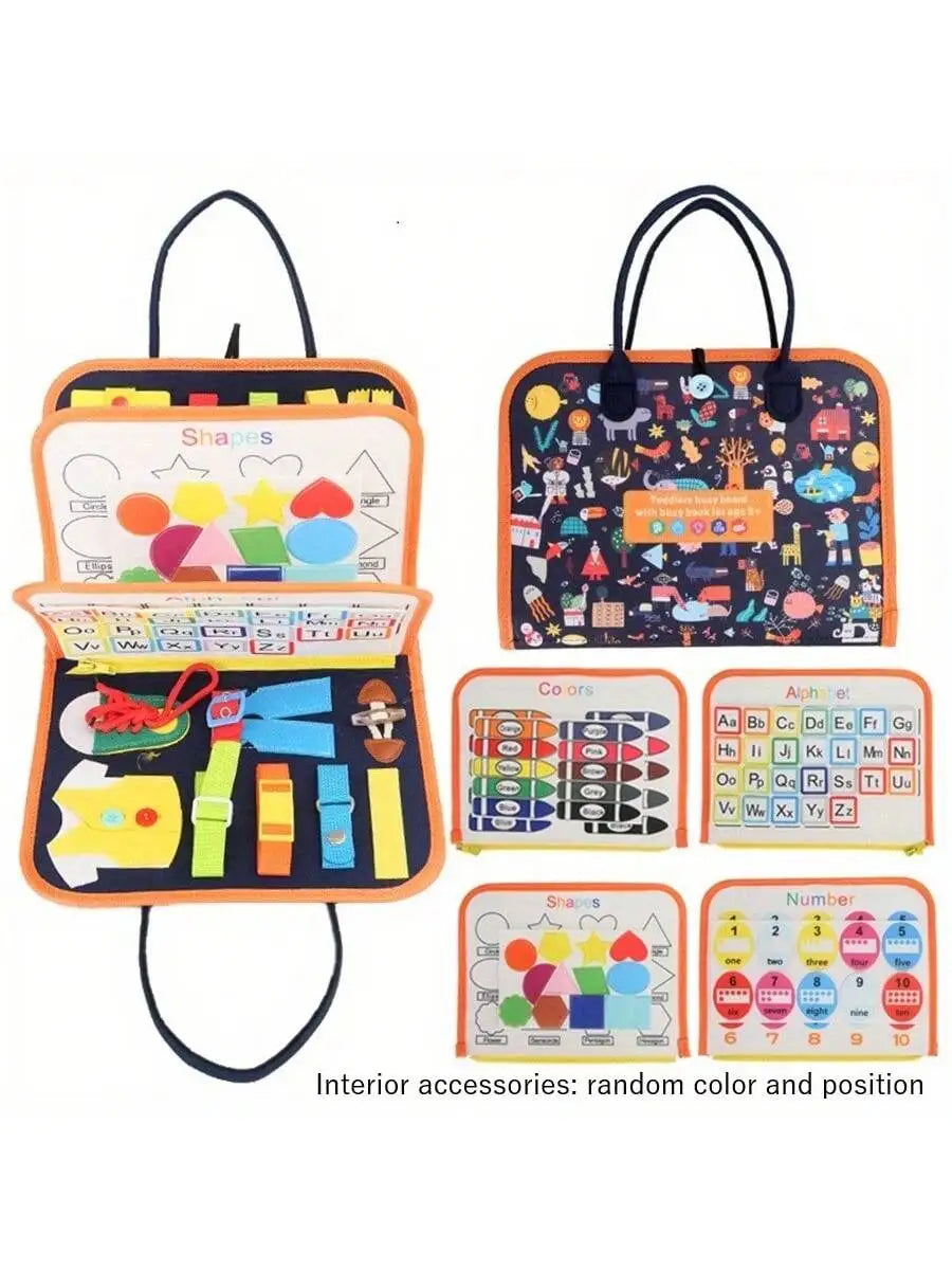 Montessori Travel Toy Felt Activity Quiet Books Busy Board Activity Educational Sensory Learning Book