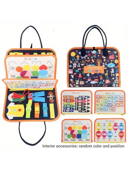 Montessori Travel Toy Felt Activity Quiet Books Busy Board Activity Educational Sensory Learning Book