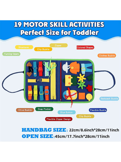 Montessori Travel Toy Felt Activity Quiet Books Busy Board Activity Educational Sensory Learning Book